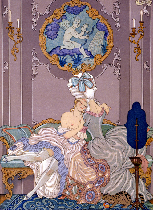 Bedroom Scene From Les Liaisons Dangereuses by Georges Barbier